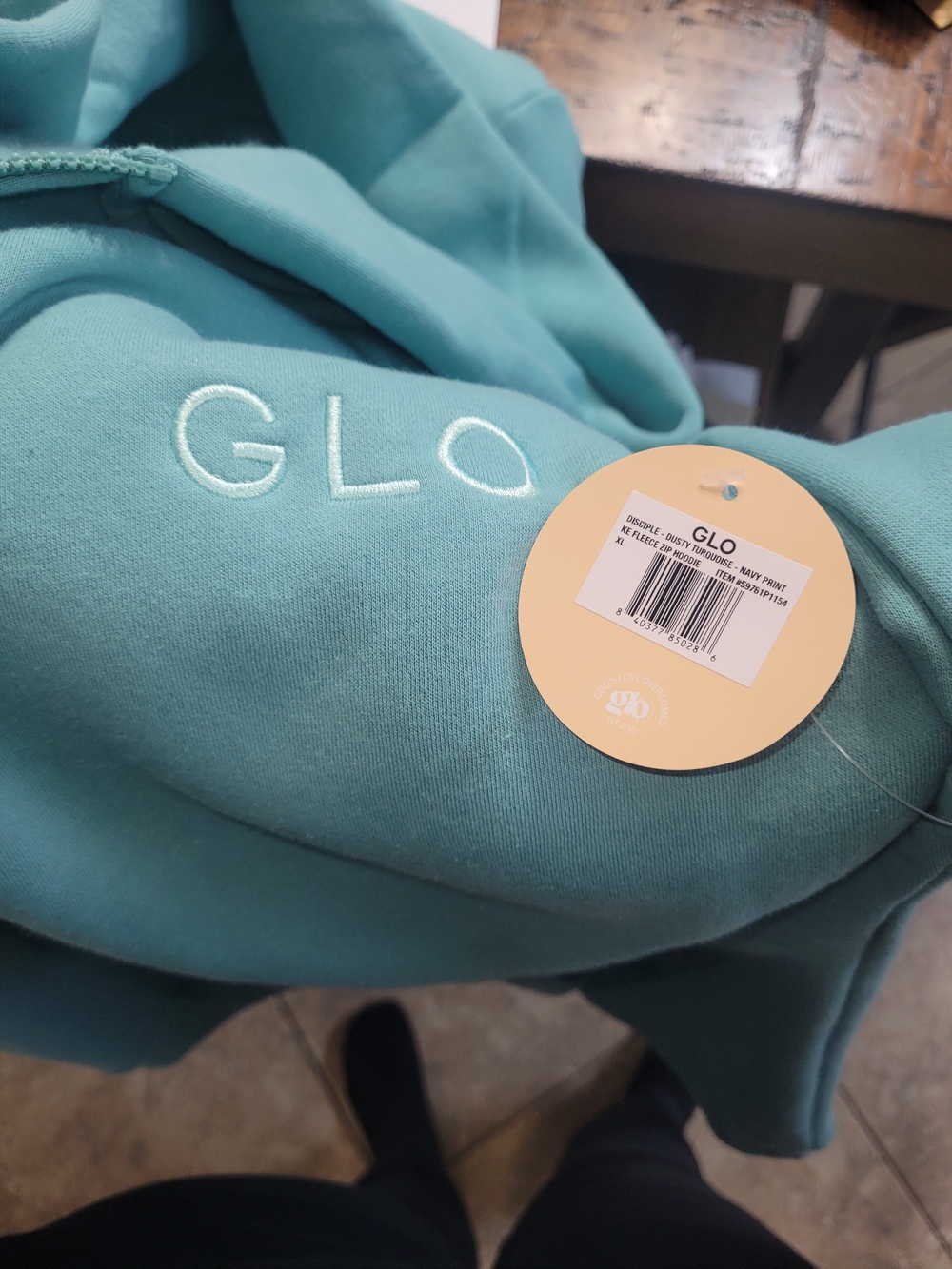 GLO Teal Logo Sweater